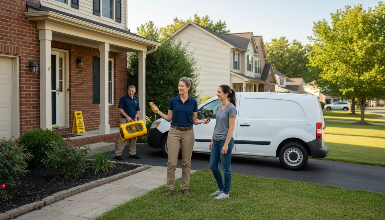 Residential water damage restoration in Brooklyn, MS